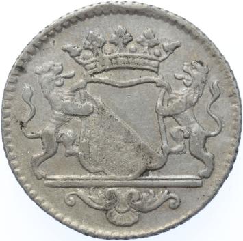 Utrecht-stad Duit zilver 1780