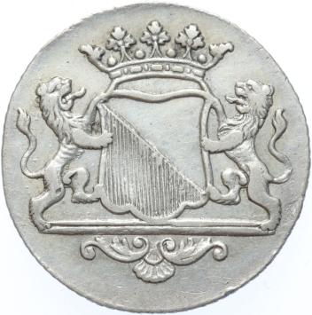 Utrecht-stad Duit zilver 1786