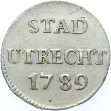 Utrecht-stad Duit zilver 1789