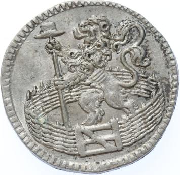 Holland Duit zilver 1744