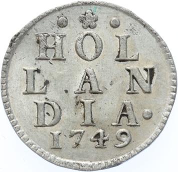 Holland Duit zilver 1749