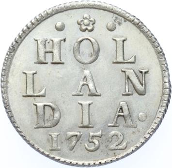 Holland Duit zilver 1752