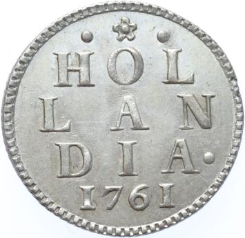 Holland Duit zilver 1761