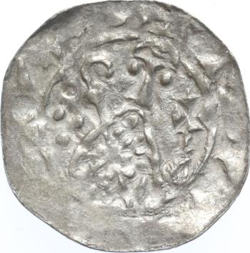 Utrecht Bisdom Wilhelm de Ponte 1054-1076. Denier zilver z.j.