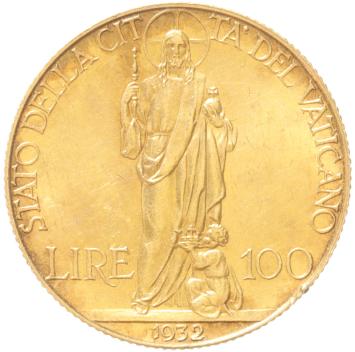 Vatican City 100 lire 1932