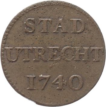 Utrecht city Duit 1740