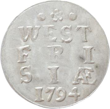 West Friesland Double Stiver 1794