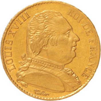France 20 francs 1814a