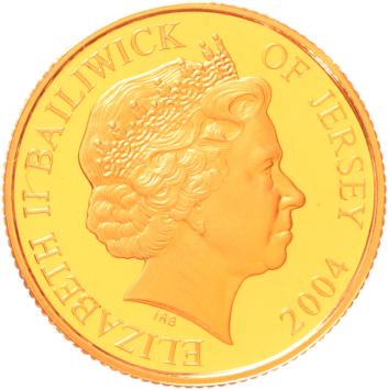 Alderney 25 Pounds 2004 HMS Victory proof
