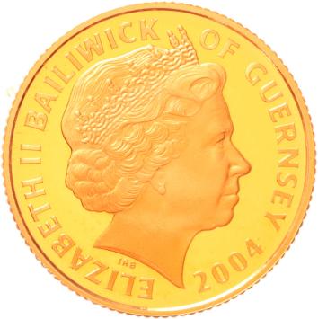 Alderney 25 Pounds 2004 HMS Invincible proof