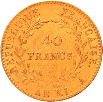 France 40 Francs ANXIa (1802)