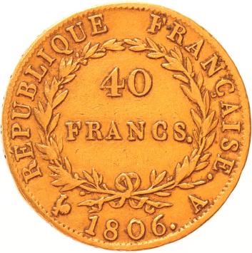 France 40 Francs 1806a