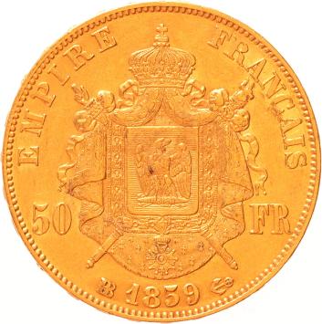 France 50 Francs 1859bb