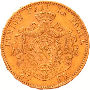 Belgium 20 francs 1874