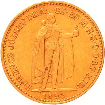 Hungary 20 Korona 1893