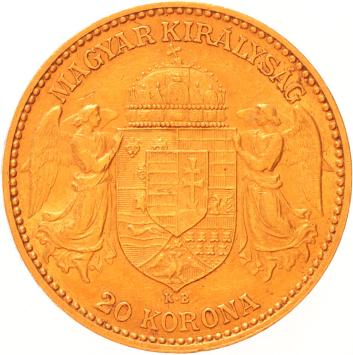 Hungary 20 Korona 1893