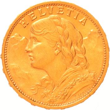 Switzerland 20 francs 1930b