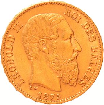 Belgium 20 francs 1875