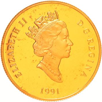 Canada 100 Dollars 1991 SS Impress of India Proof