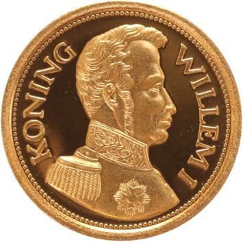 Medal gold 5 guilder King William I 1772-1843