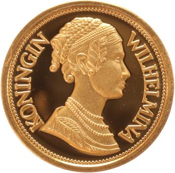 Medal gold 5 guilder Queen Wilhelmina of Prussia 1774-1837