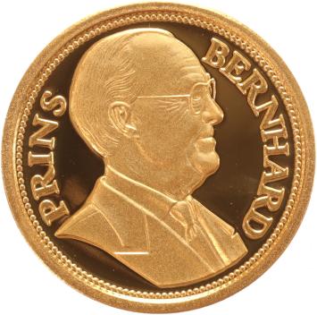 Medal gold 5 guilder Prince Bernhard 1911-2004