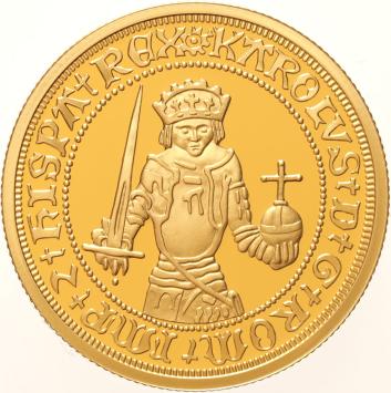 Replica of the Gold Charles Guilder 1527 in Gilt Silver