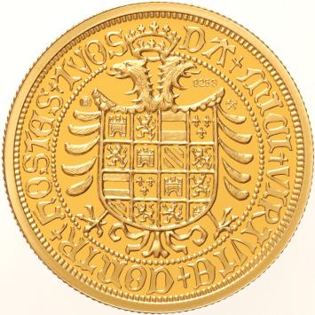 Replica of the Gold Charles Guilder 1527 in Gilt Silver