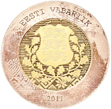 Estland 20 euro goud 2011 De toekomst van Estland proof