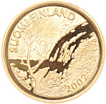 Finland 100 euro goud 2002 Middernachtszon proof