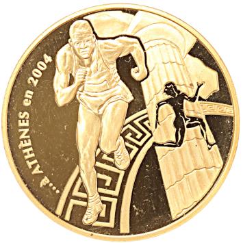 Frankrijk 10 euro goud 2003 Olympische zomerspelen 2004 Athene proof