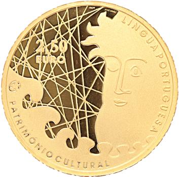 Portugal 2,5 euro goud 2009 Portugese literatuur proof