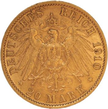 Germany Prussia 20 Mark 1910a