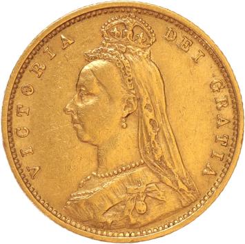 Great Britain 1/2 Sovereign 1892