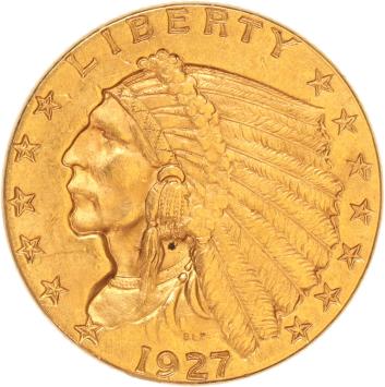 USA 2 1/2 Dollars 1927