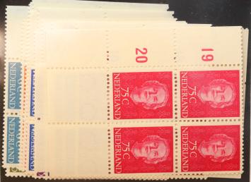 Nederland NVPH nr. 518/533 Koningin Juliana en face 1949-1951 postfris