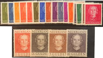 Nederland NVPH nr. 518/537 Juliana en face 1949-1951 postfris