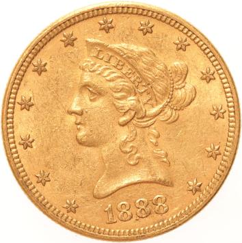 USA 10 Dollars 1888