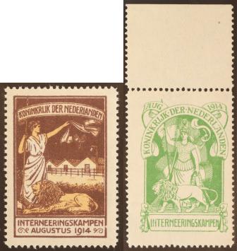 Nederland NVPH nr. IN1/2 Interneringszegels 1916 postfris