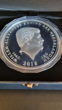 2018 Nationale één kilo herdenkingsmunt, Willem-Alexander Koning der Nederlanden 50 Jaar