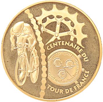 Frankrijk 20 euro goud 2003 Tijdrijden proof