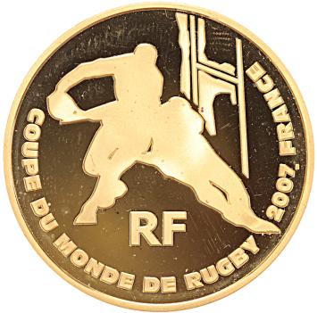 Frankrijk 20 euro goud 2007 Rugby proof