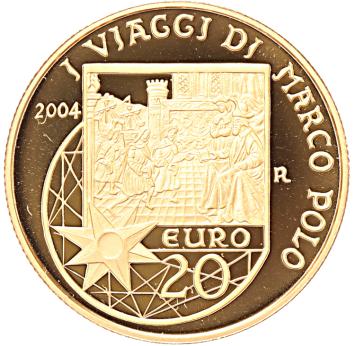 San Marino 20 en 50 euro goud 2004 Marco Polo proof