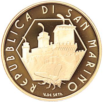 San Marino 20 en 50 euro goud 2007 Convivenza Sociale proof