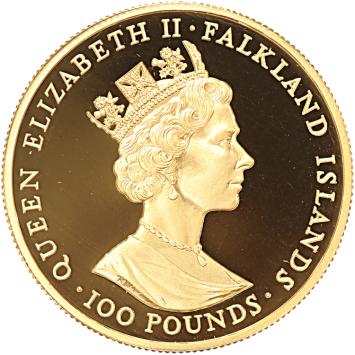 Falkland Islands 10, 25, 50 & 100 pounds 1990