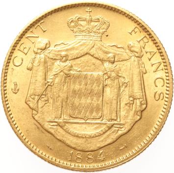 Monaco 100 francs 1884