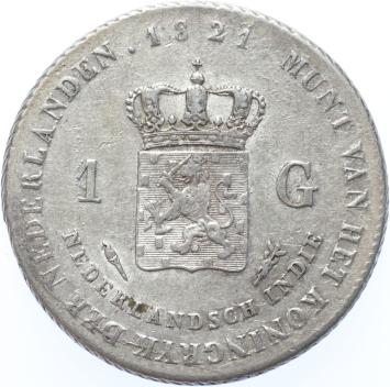 Nederlands Indië 1 gulden 1821 pr-