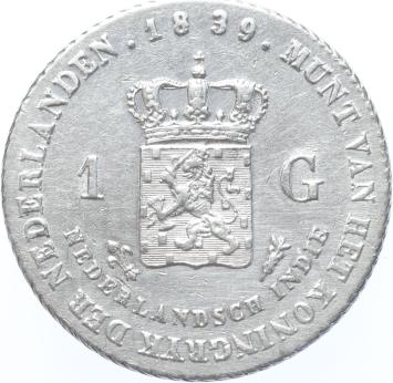 Nederlands Indië 1 gulden 1839 fdc-