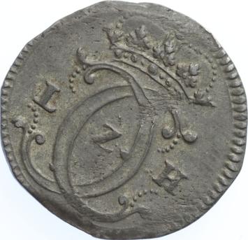 German states Hesse-Cassel Albus 12 heller 1697 IVF silver A.XF