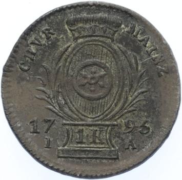 German states Mainz Kreuzer 1795  silver BU
